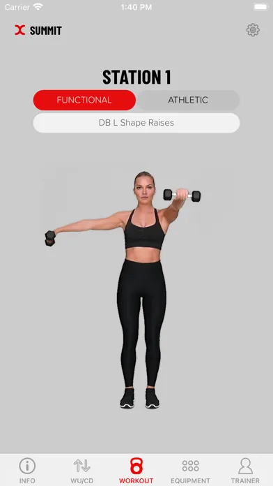 Ảnh chụp màn hình của Reset Fitness Coach Smart App