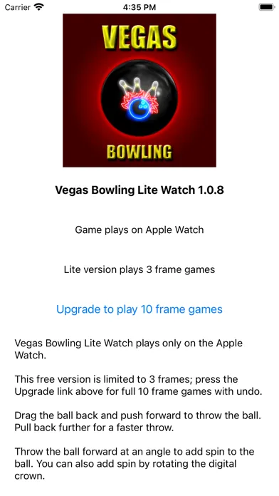 Vegas Bowling Lite Watch Screenshots