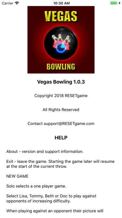 Vegas Bowling Watch スクリーンショット