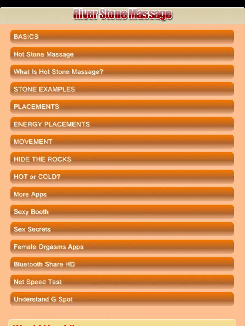Stone Massage iPad  Screenshots