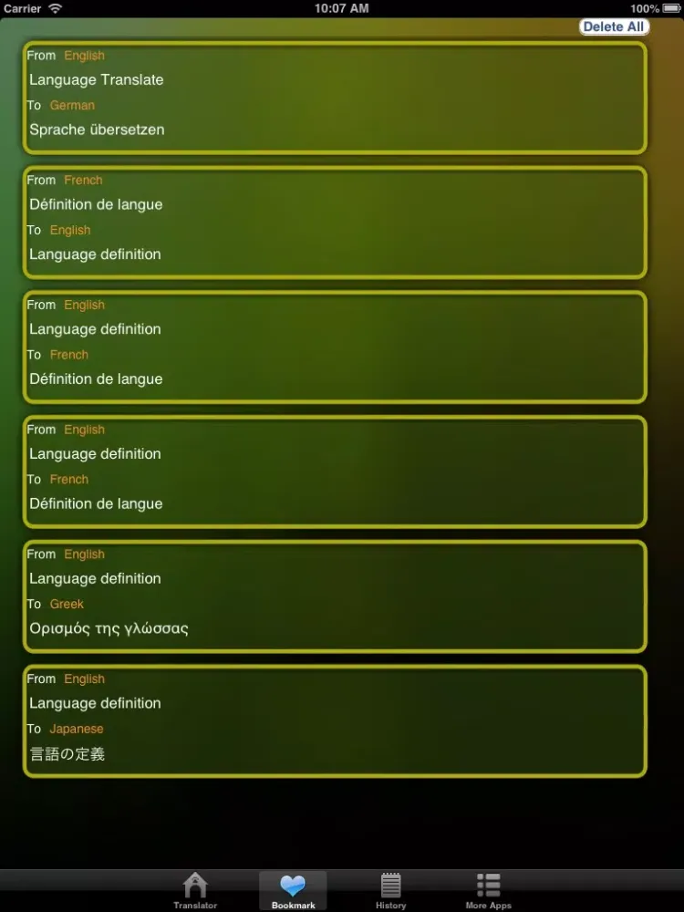 Screenshot di Language Translator Lite HD iPad 