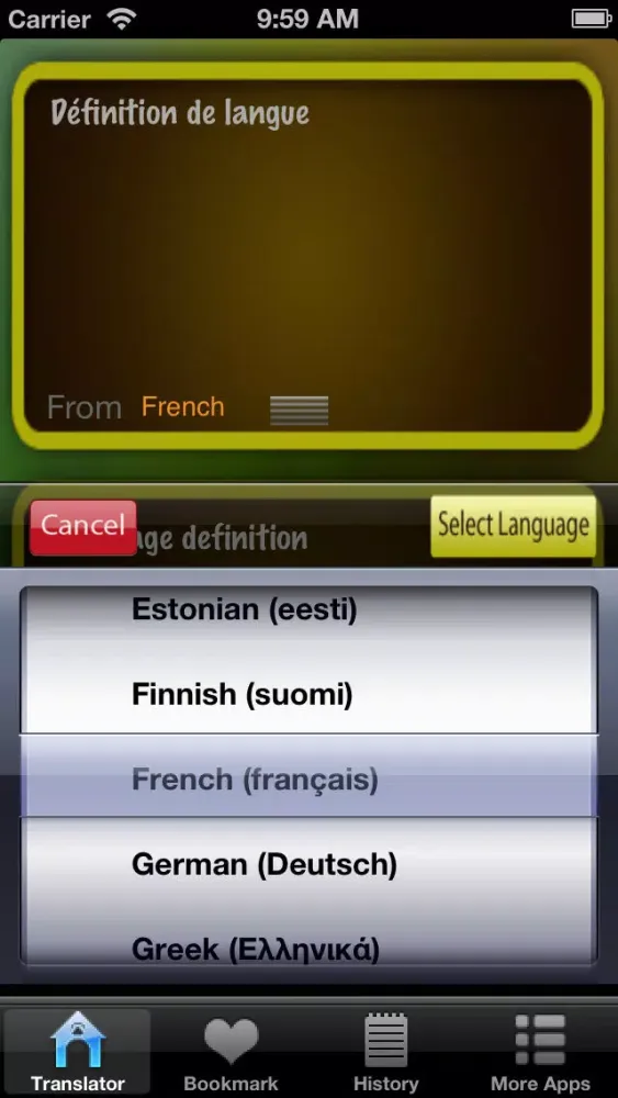 Screenshot di Language Translator Lite HD