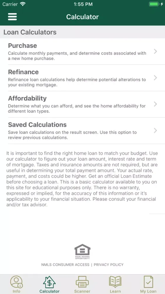 RMS Ready Mobile Mortgage App Ekran Görüntüleri