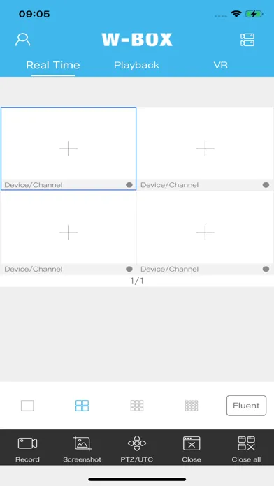 ภาพหน้าจอของ W Box VMS Pro H