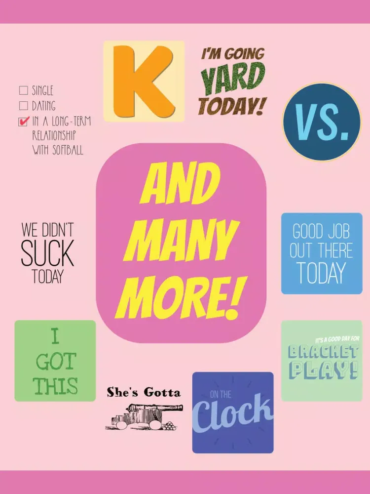 Скриншоты Softball Life Stickers iPad 