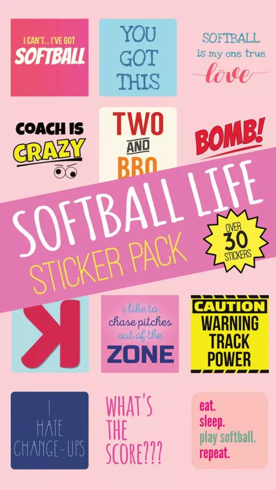 Скриншоты Softball Life Stickers