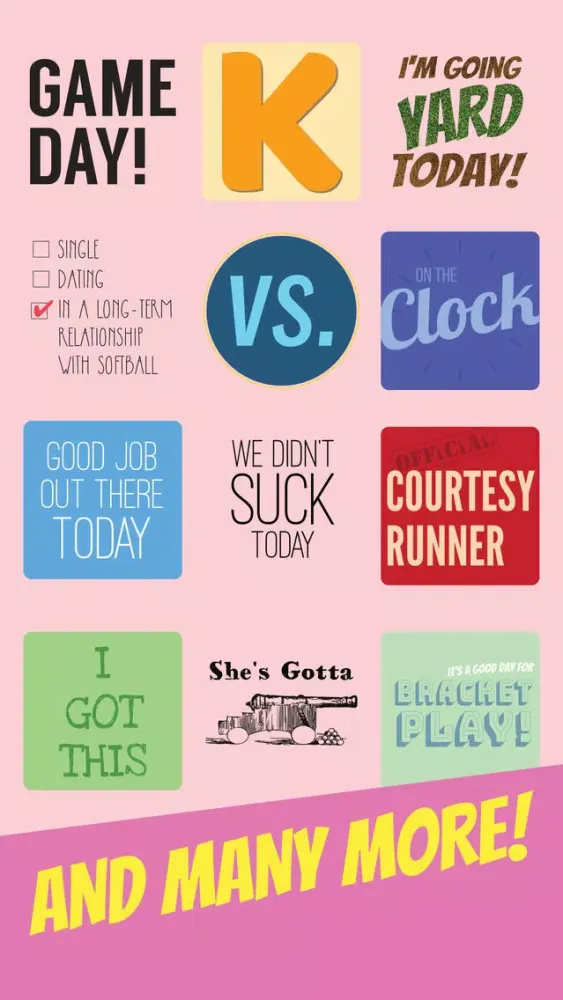 Скриншоты Softball Life Stickers