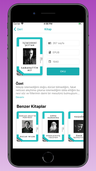 Tangkapan layar Dijital Kütüphane DK