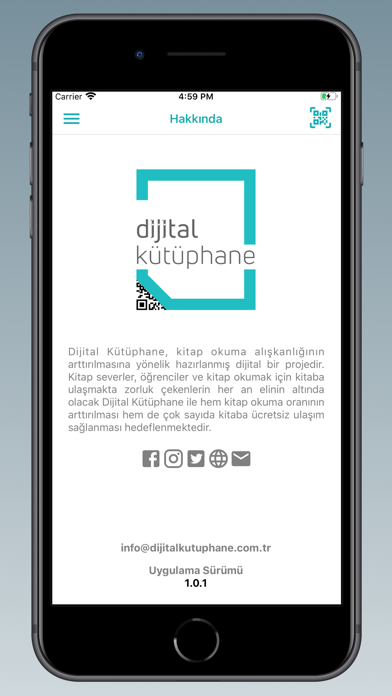 Tangkapan layar Dijital Kütüphane DK