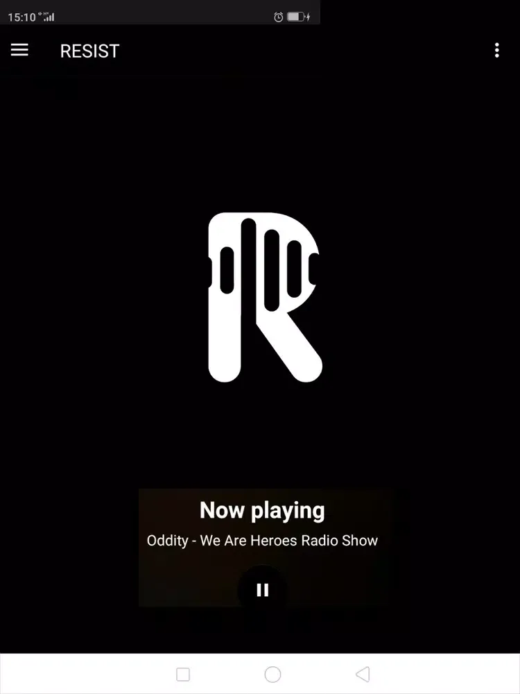 Tangkapan skrin RESIST RADIO iPad 