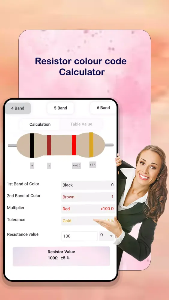 Resistor value calculator應用截圖