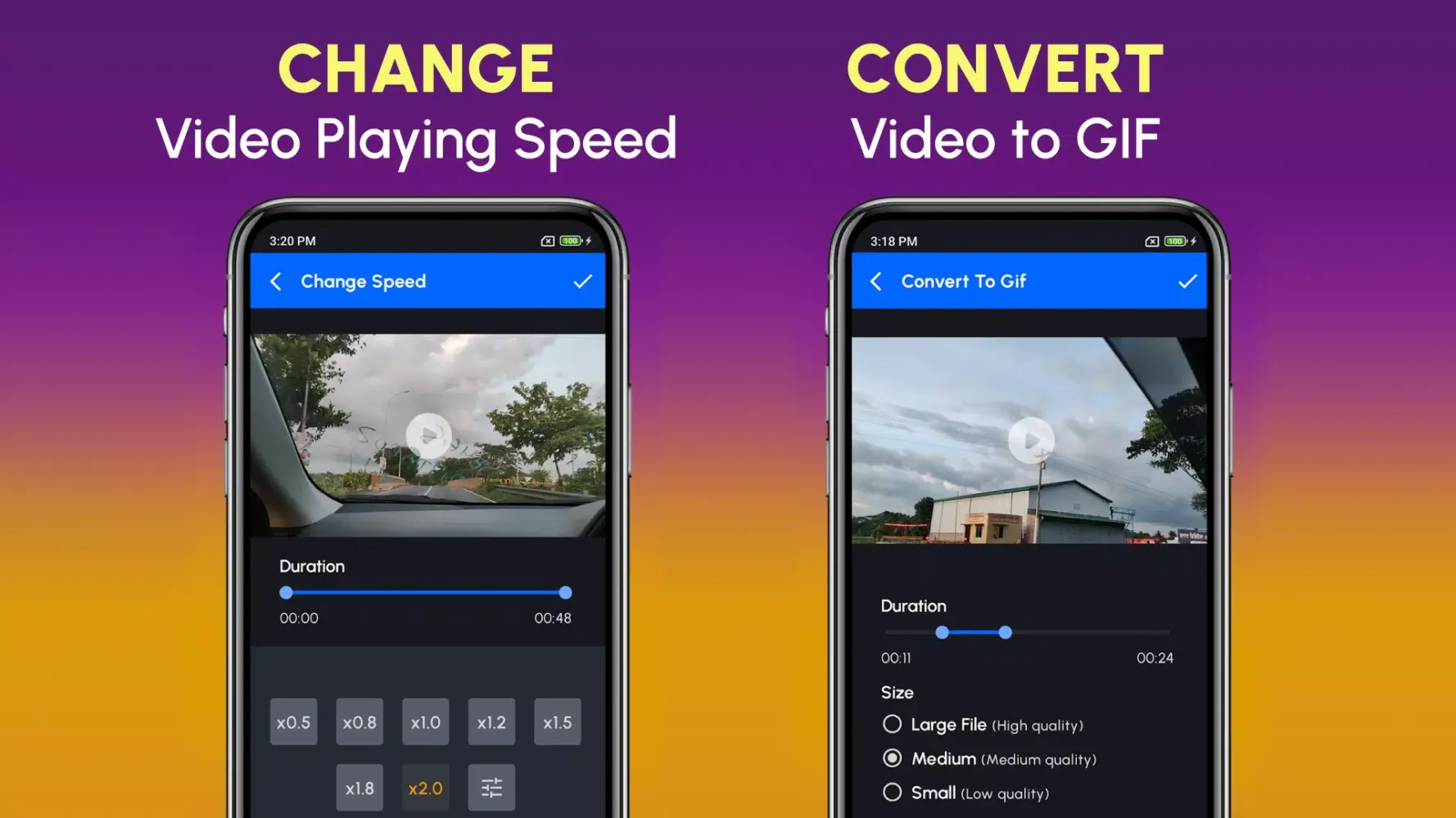 Resize Video, Compress & Crop سکرین شاٹس