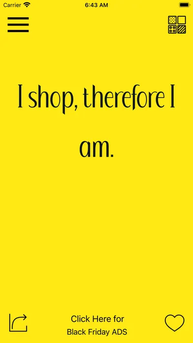 Zrzuty ekranu Black Friday Shopping Quotes