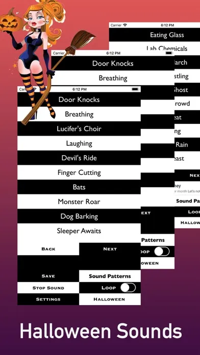 Captures d'écran de Halloween Spooky Sound effects