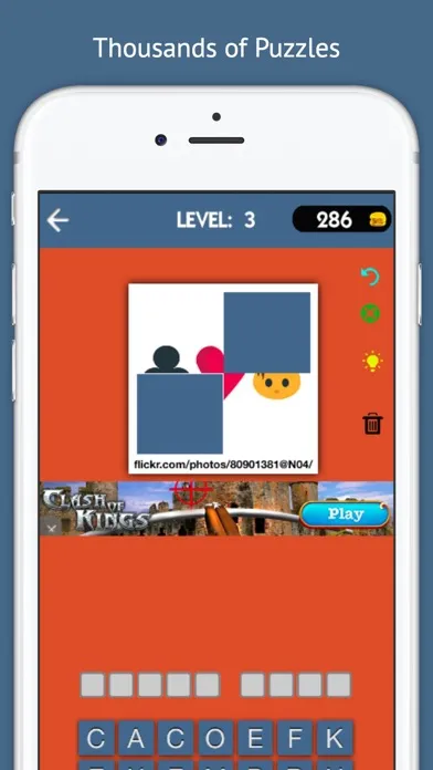 Screenshot di Guess Song Puzzle Emoji Quiz(WordBrain Trivia Game for Guessing)