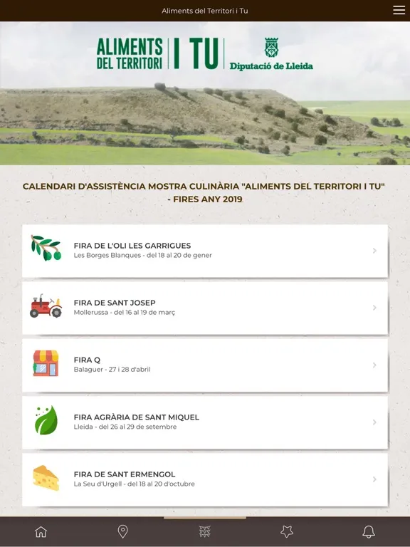 Aliments del Territori i tu iPad  سکرین شاٹس