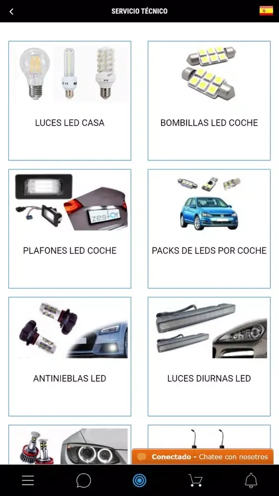 ภาพหน้าจอของ Audioledcar: Accesorios Coche