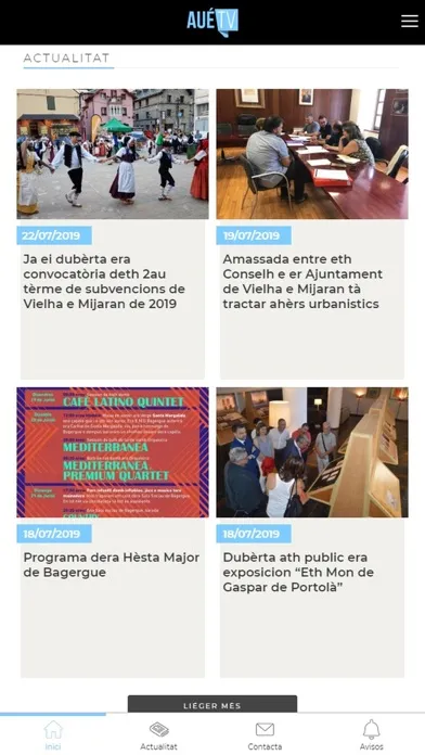 Captures d'écran de Aué TV