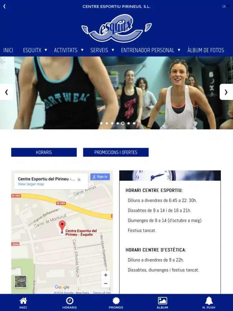 Esquitx Centre Esportiu iPad  Ekran Görüntüleri