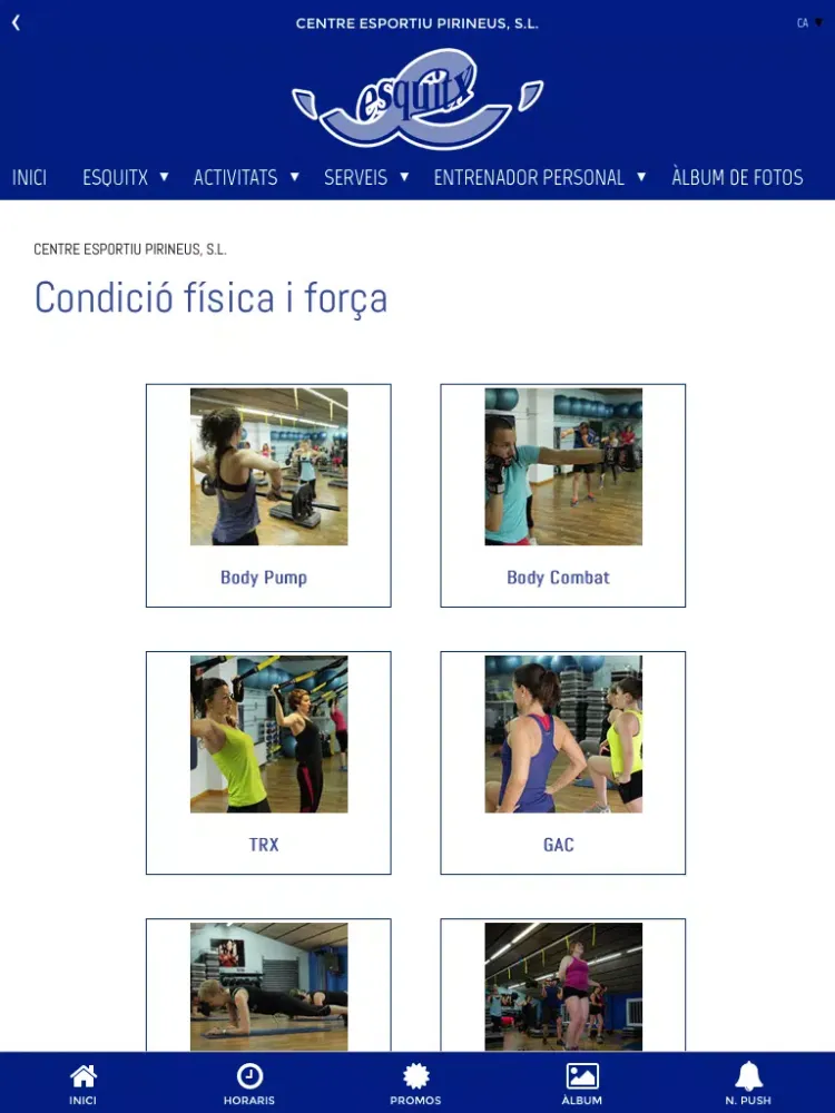 Esquitx Centre Esportiu iPad  Ekran Görüntüleri