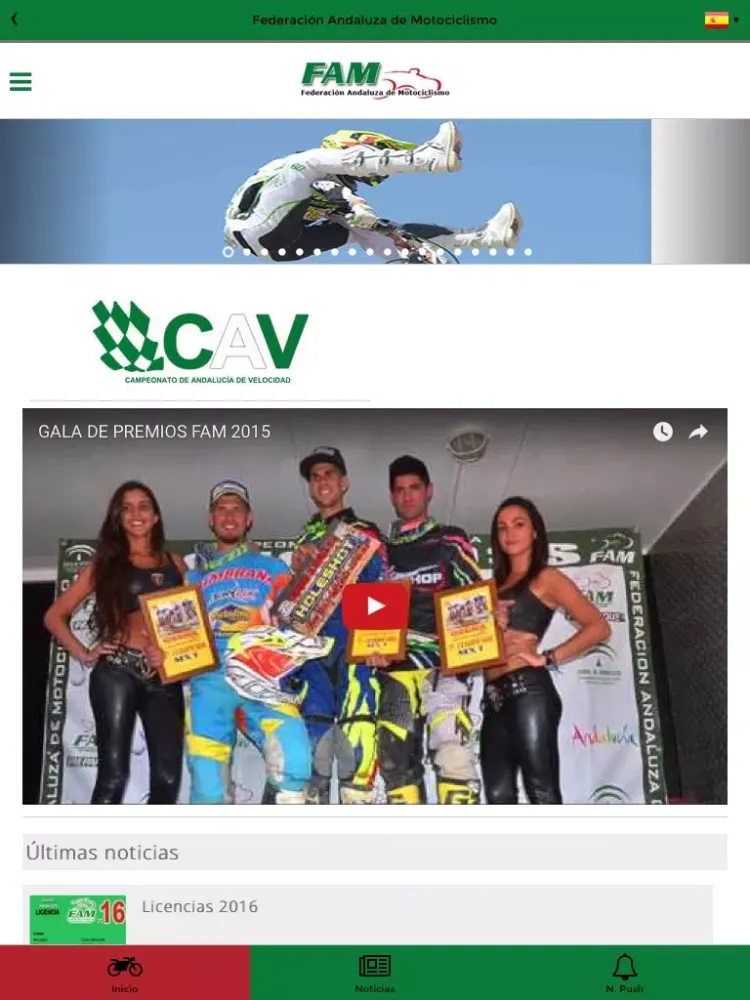 Screenshot di FAMOTOS, App Oficial FAM iPad 