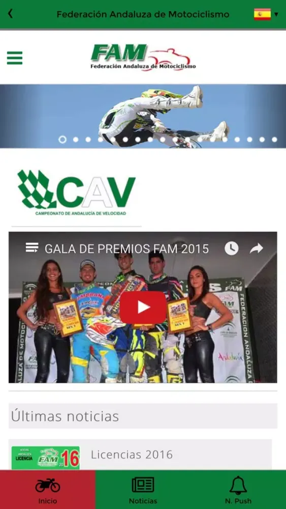 Screenshot di FAMOTOS, App Oficial FAM