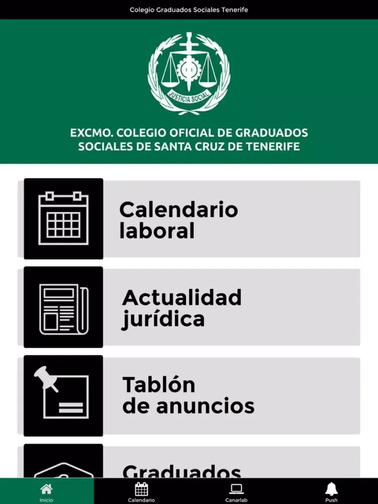 Capturas de pantalla de Colegio Graduados Sociales TF iPad 