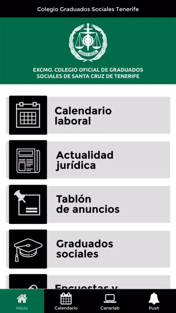 Capturas de pantalla de Colegio Graduados Sociales TF
