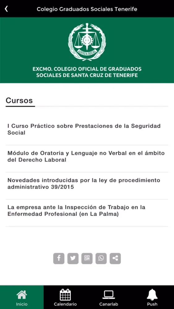 Capturas de pantalla de Colegio Graduados Sociales TF