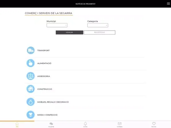 Capturas de tela do La Segarra TV iPad 