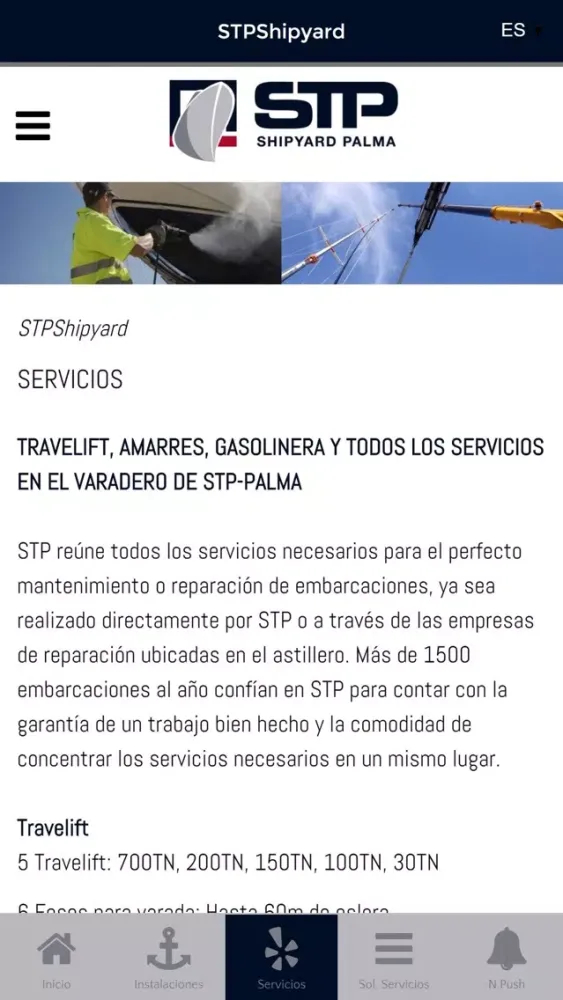 Tangkapan skrin STP Varadero Palma de Mallorca