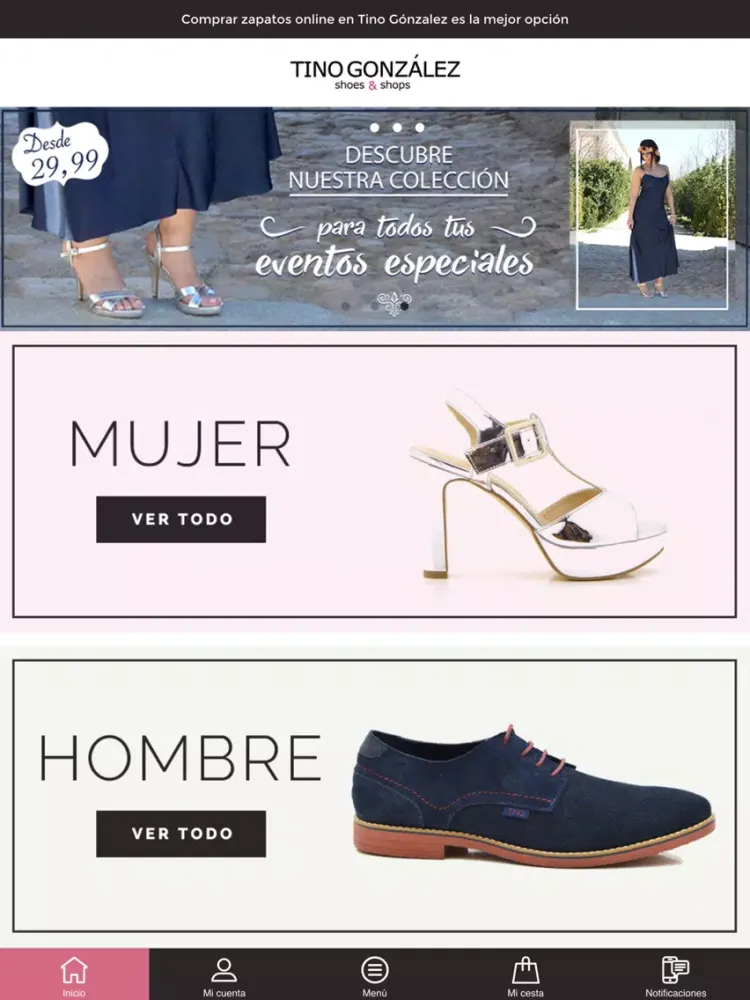 ภาพหน้าจอของ Tino González – shop & shoes iPad 