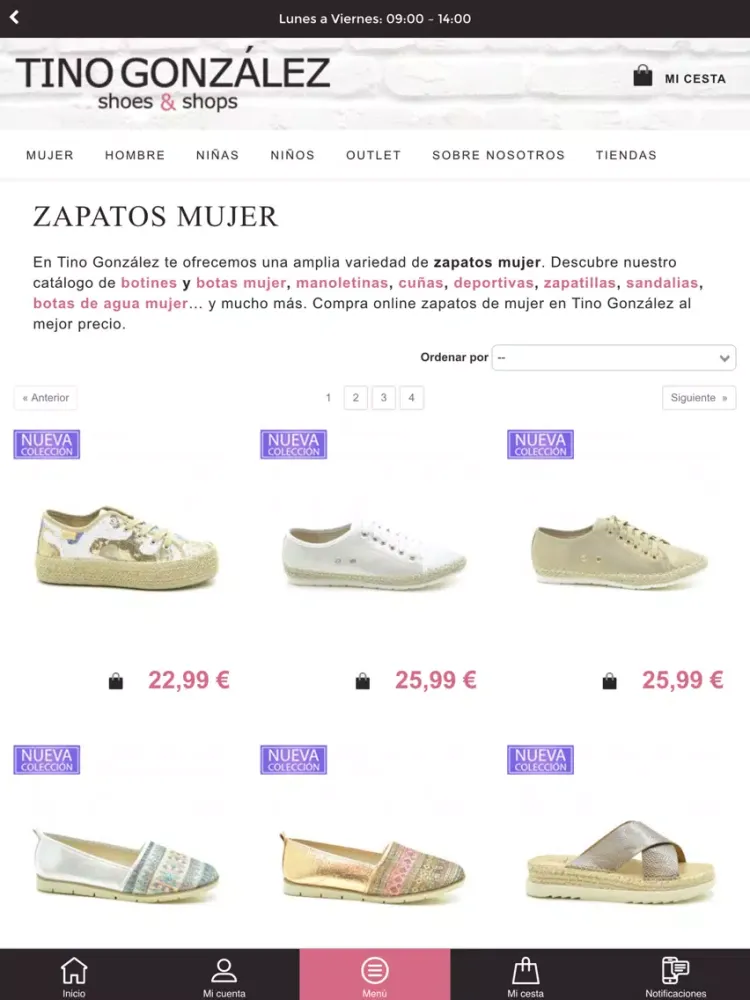 ภาพหน้าจอของ Tino González – shop & shoes iPad 