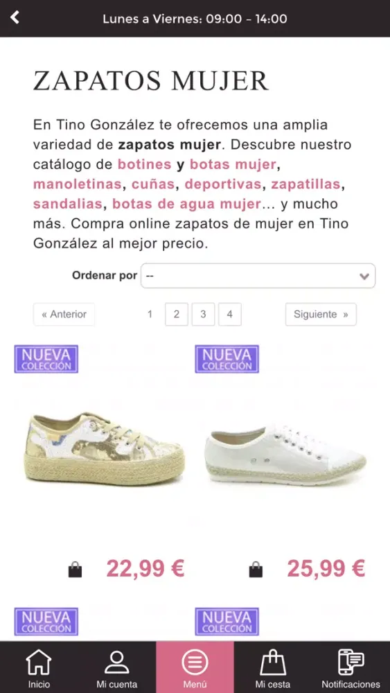 ภาพหน้าจอของ Tino González – shop & shoes