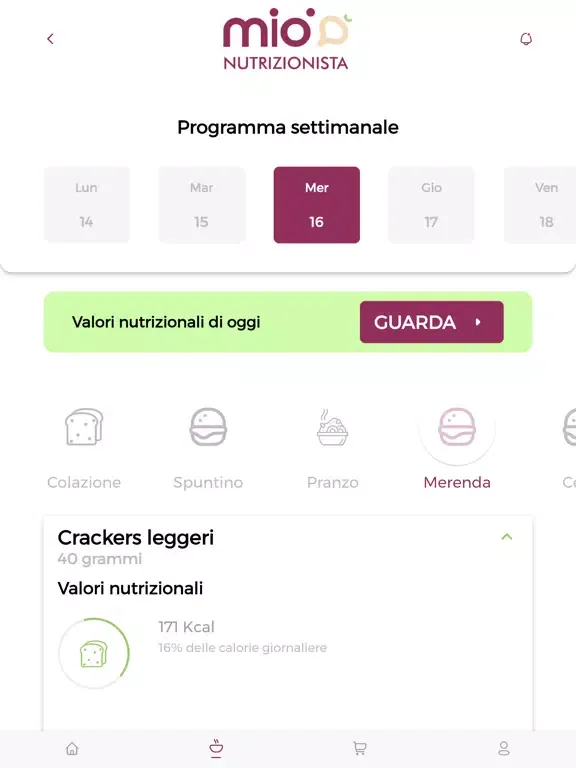 Mio Nutrizionista iPad  स्क्रीनशॉट