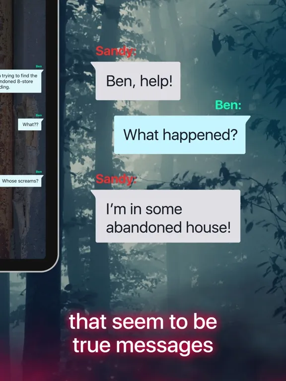 MoonStory: Scary Chat stories iPad  Screenshots