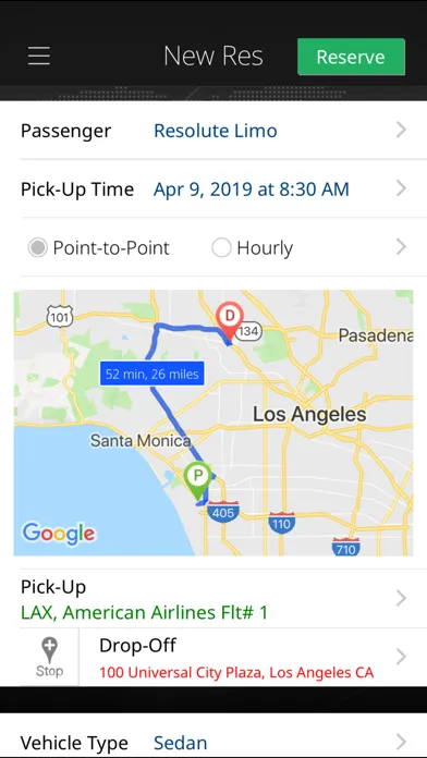 تصاویر Resolute Limo VIP Travel App