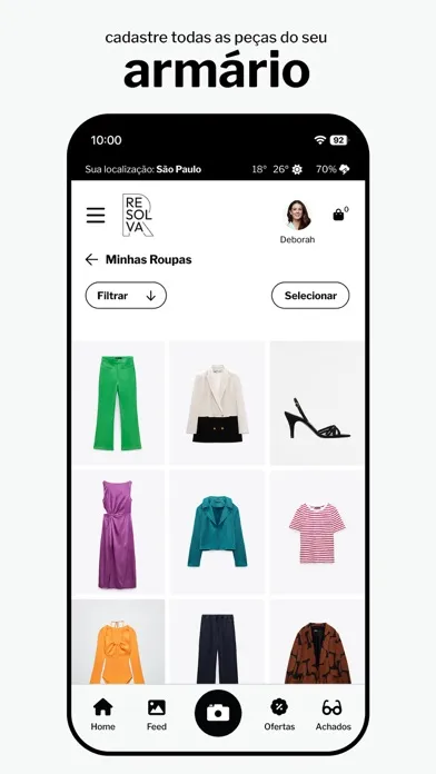 Screenshot di Resolva - Guarda Roupa Virtual