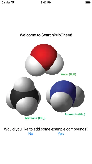 Search PubChem Screenshots