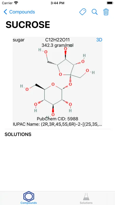 Search PubChem Screenshots