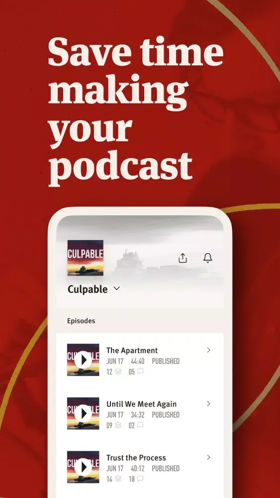 Resonate: Podcast maker Ekran Görüntüleri