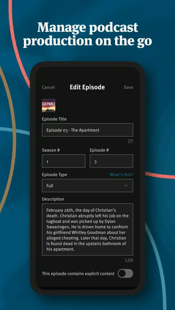 Resonate: Podcast maker Ekran Görüntüleri