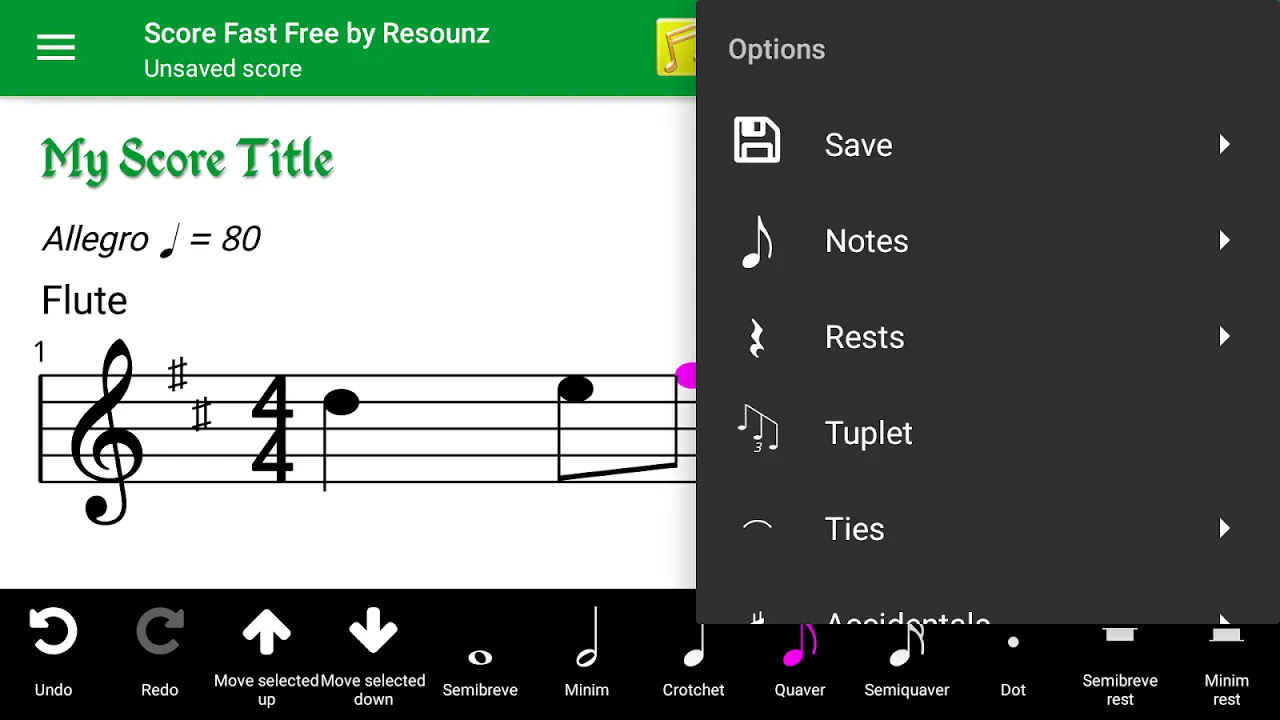 Capturas de tela do Score Fast Free by Resounz