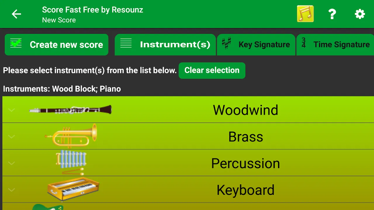 Capturas de tela do Score Fast Free by Resounz