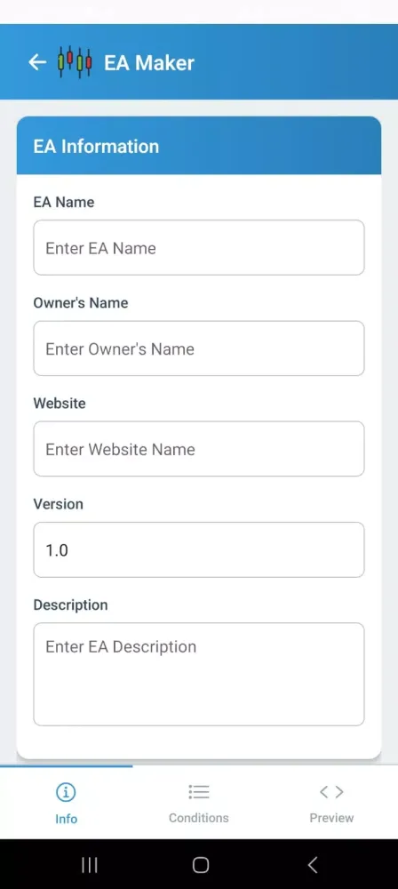 EA Maker - Trading bot builder স্ক্রিনশট