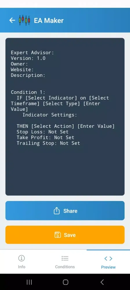 EA Maker - Trading bot builder স্ক্রিনশট