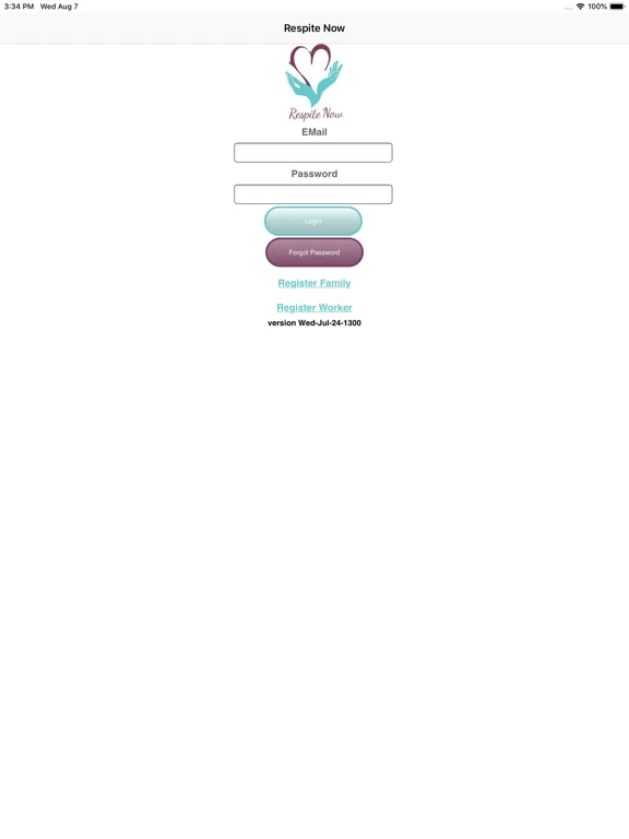 Respite Now iPad  স্ক্রিনশট