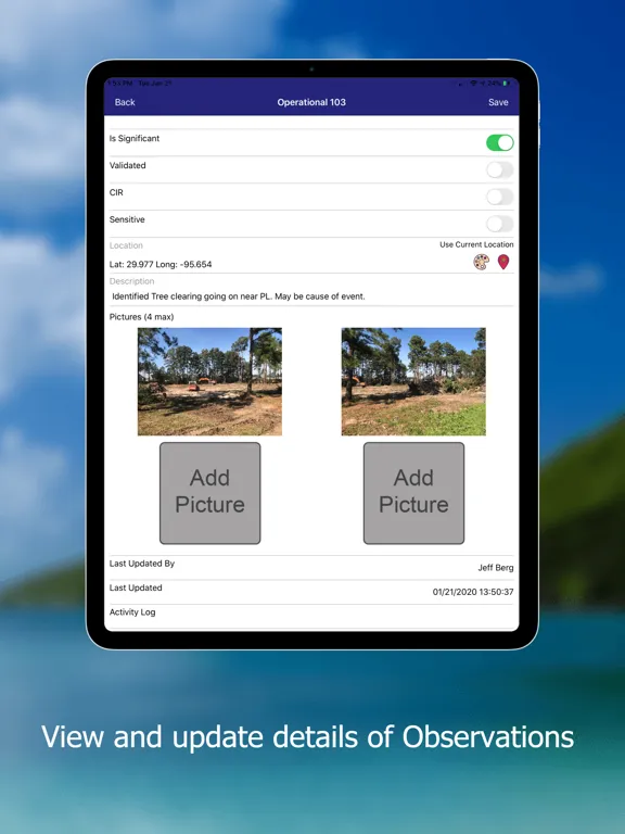 Information Management iPad  Screenshots