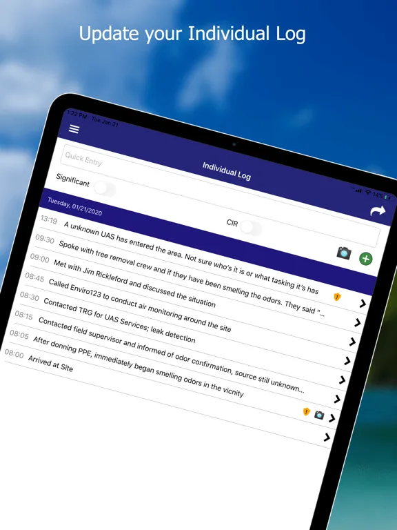 Information Management iPad  Screenshots