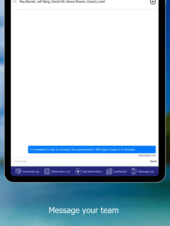 Information Management iPad  Screenshots